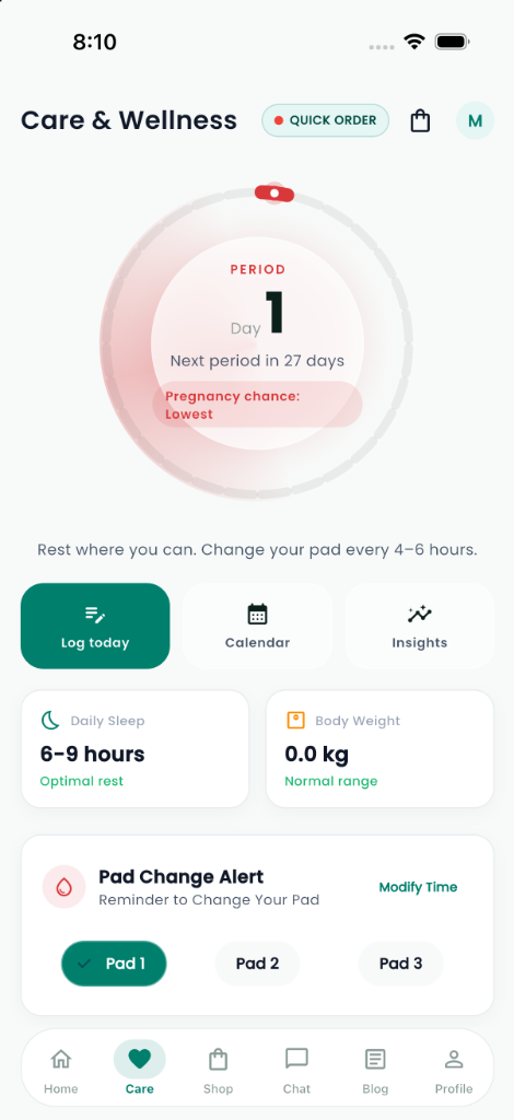 PIAX Care & Wellness Screen
